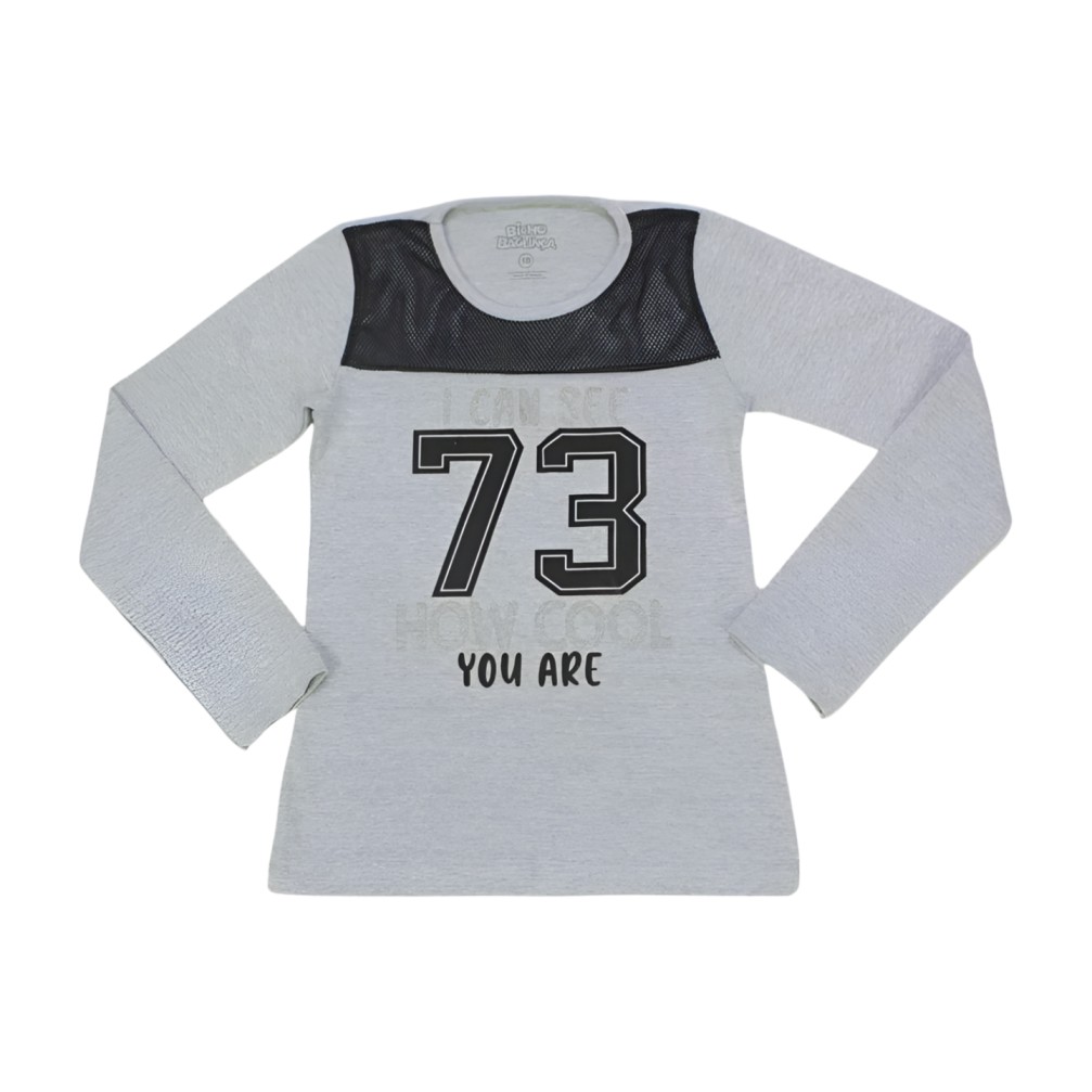 Blusa Manga Longa com Tela Cool 5155 – Bicho Bagunça