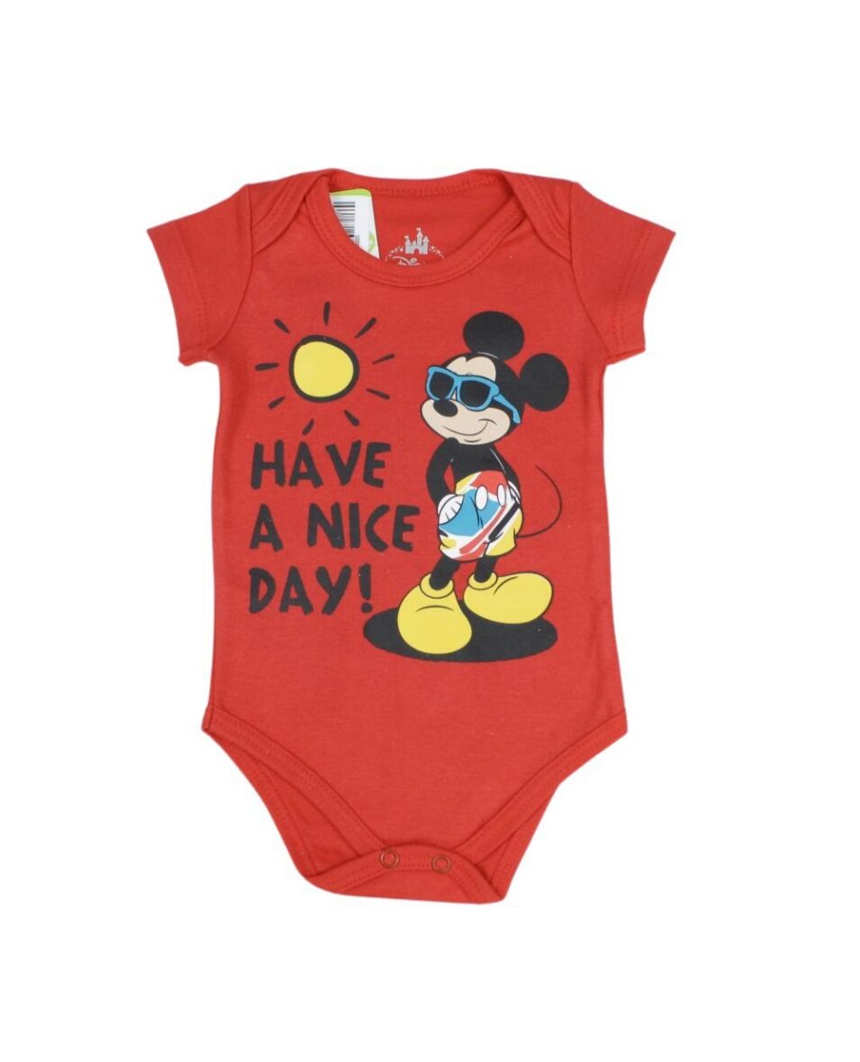 Body Manga Curta Estampado Mickey D6137 – Marlan