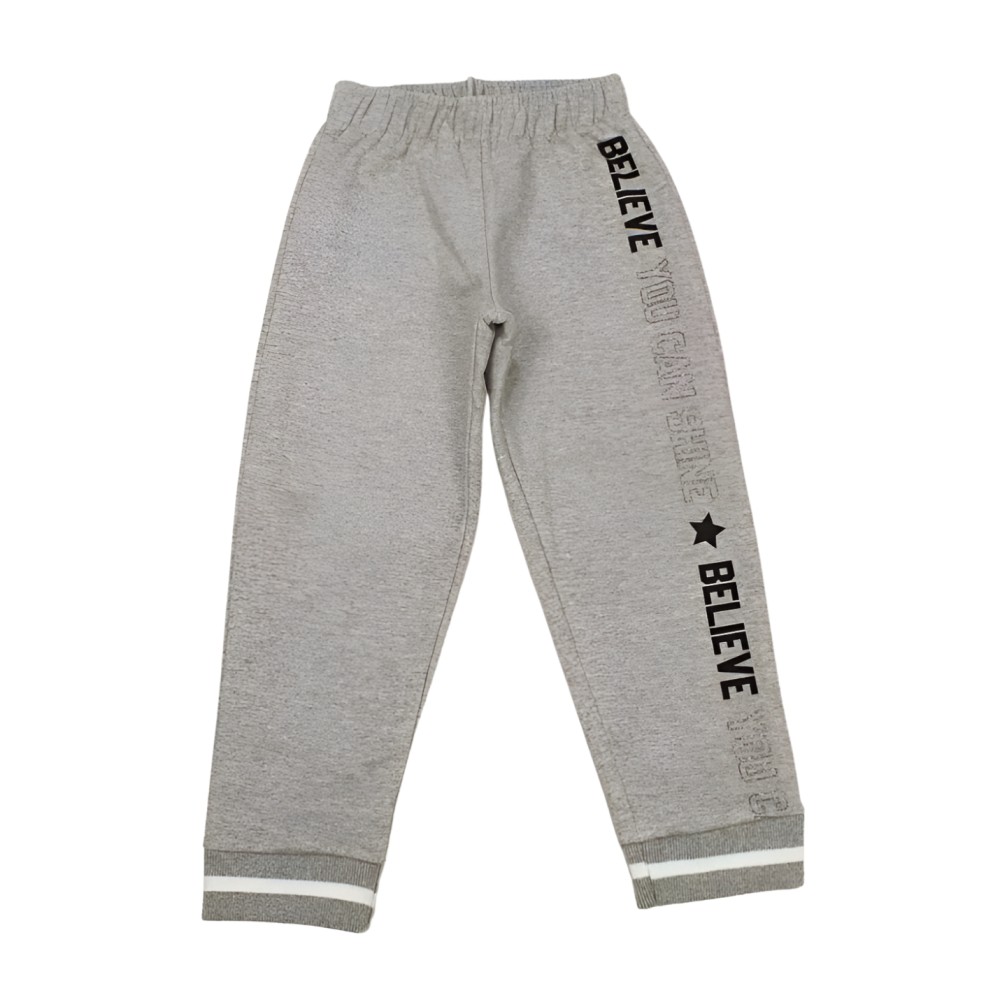 Calça Moletom Feminina com Punho Retilínea Estampa Believe 9766-3 – Rolú