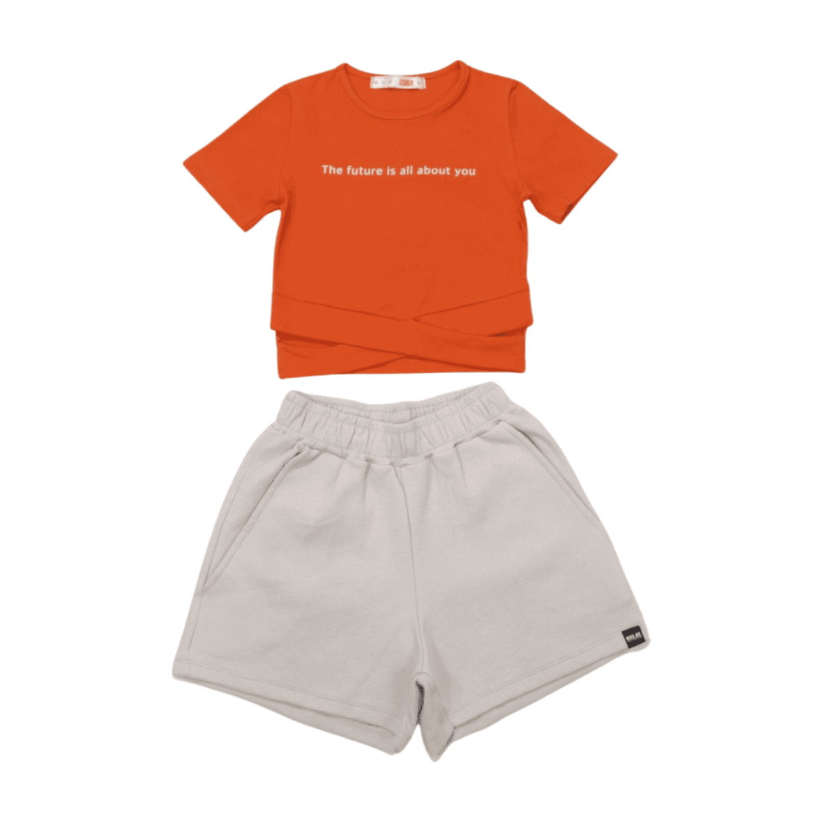 Conjunto Feminino Blusa Transpassada e Shorts Moletinho 23344 – Modme