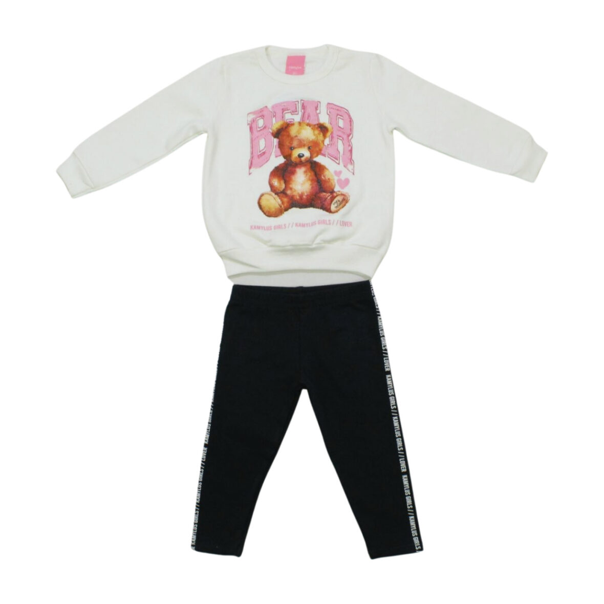 Conjunto Longo Blusa Moletom Bear e Legging 53635 – Kamylus