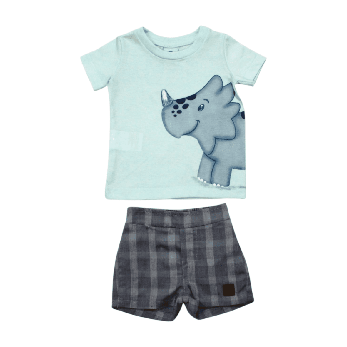 Conjunto Masculino Camiseta Rinoceronte e Bermuda Tecido 70108 – Alenice