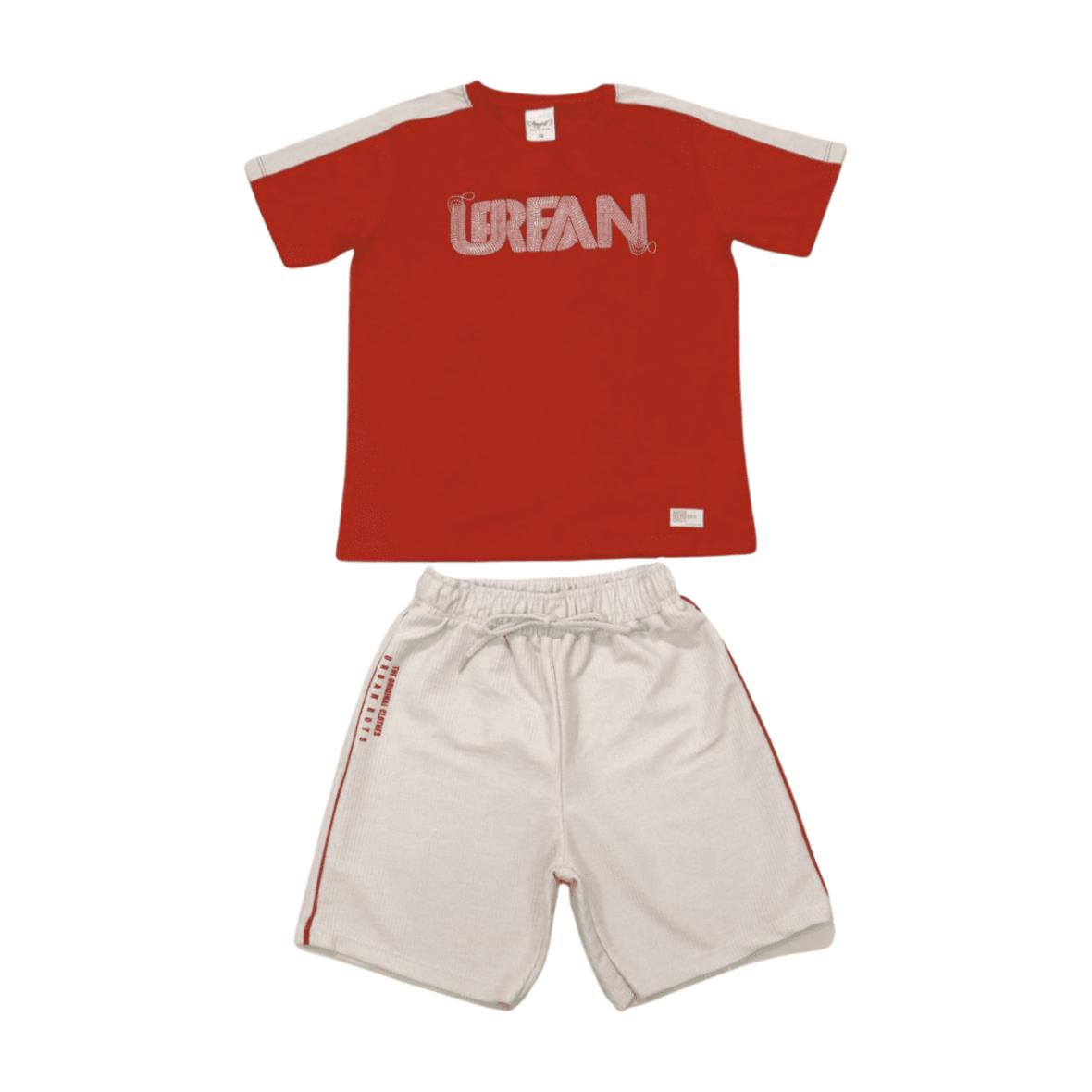 Conjunto Masculino Camiseta Urfan e Bermuda Moletinho 28678 – Angerô