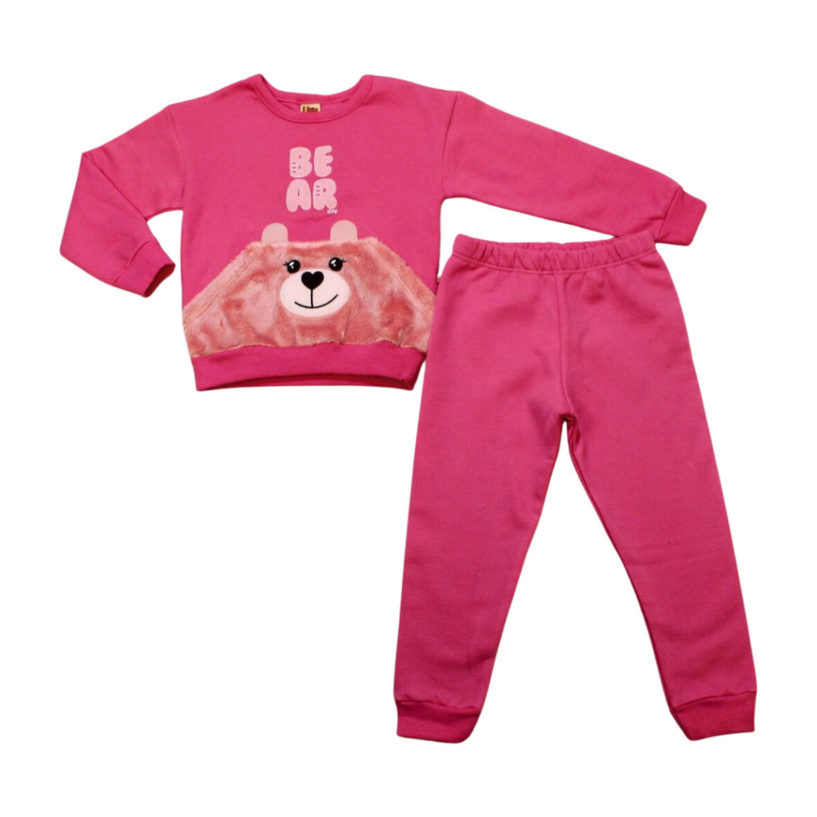 Conjunto Moletom Feminino Carinha Pelúcia 8395 – Livy