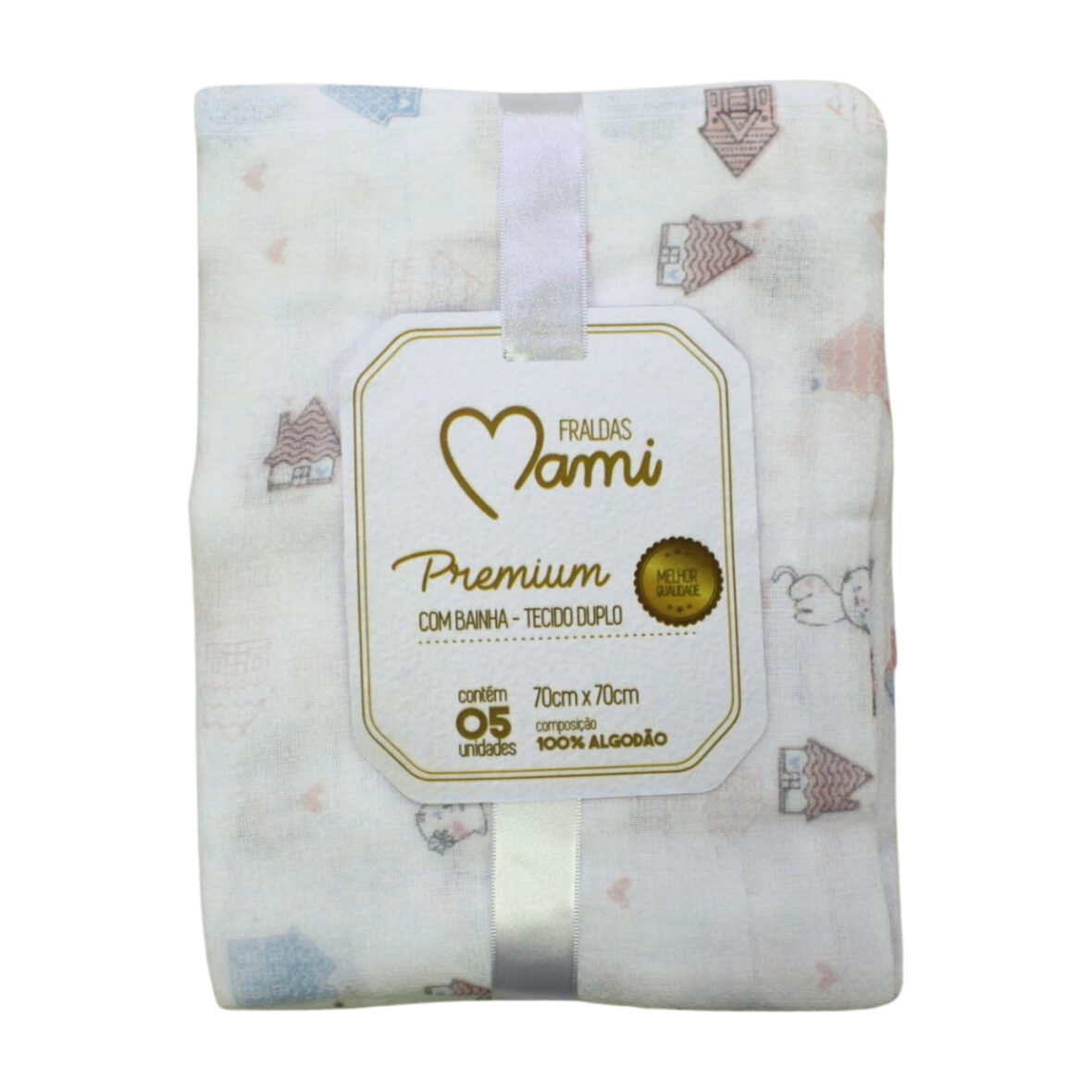 Fralda Premium Estampada Sortidas 5 Peças 0751 – Papi