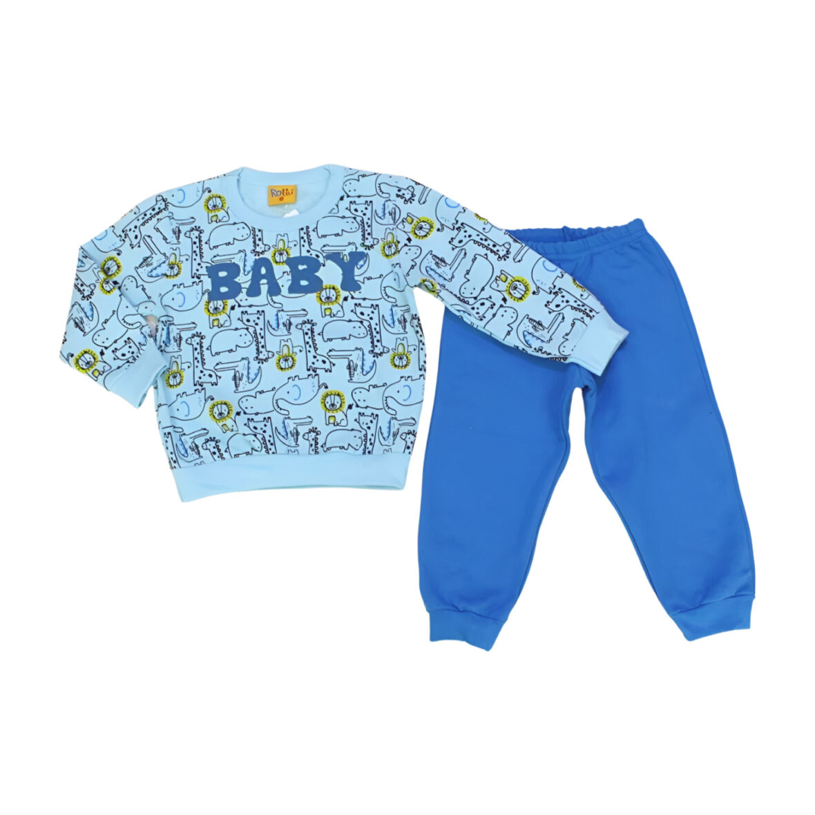 Pijama Longo Masculino Moletom Estampado Bichos 17316-2 – Rolú