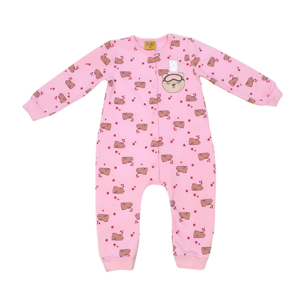 Pijama Macacão Molecotton Feminino Estampa Brilha no Escuro 9791-2 – Rolú