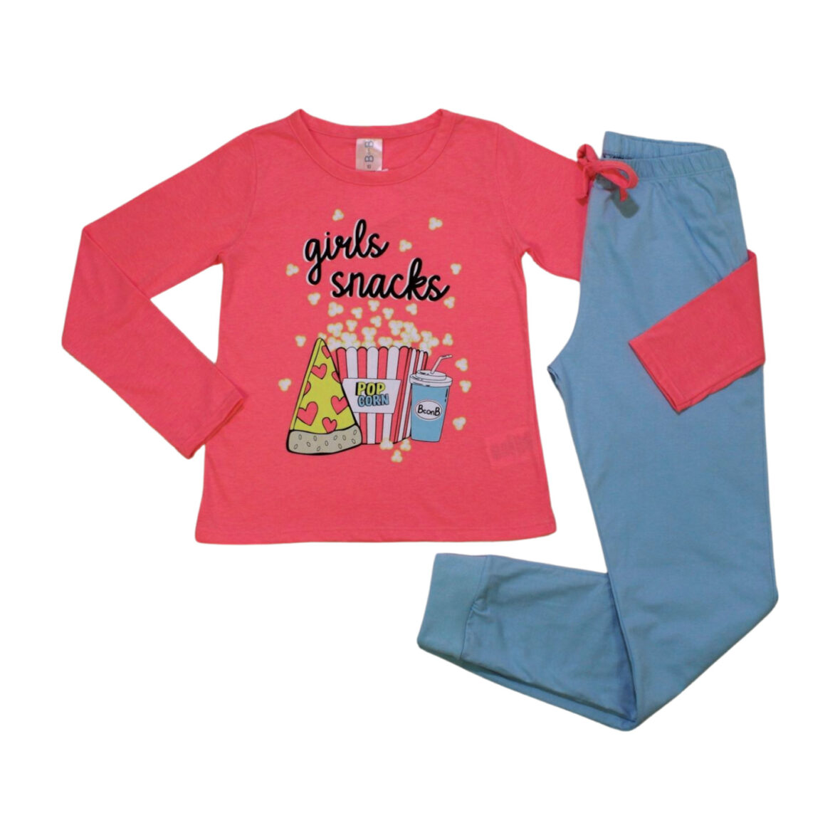 Pijama Malha Longo Feminino 6636 Snacks – By Gus