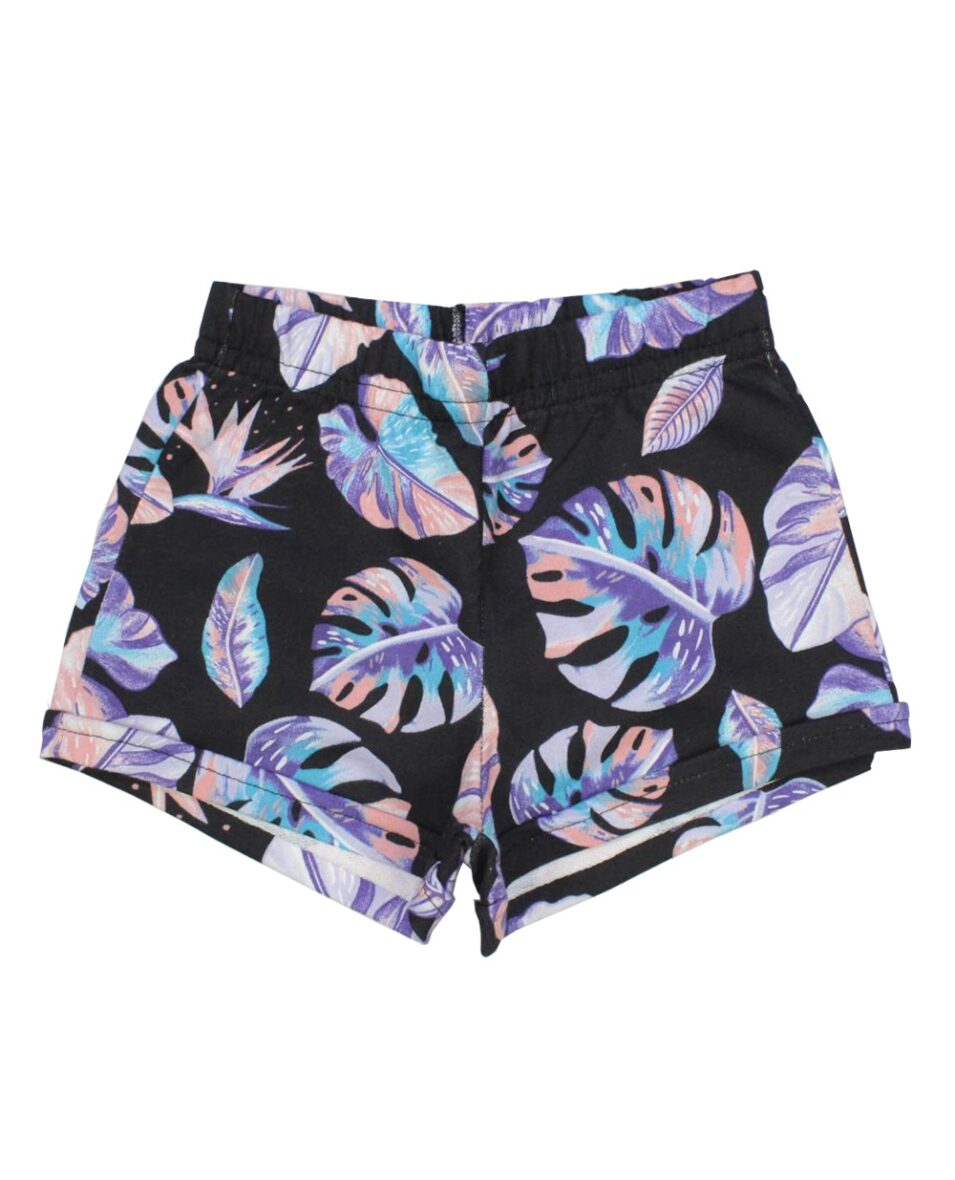 Shorts Moletinho Estampa Folhas 35065 – Brandili