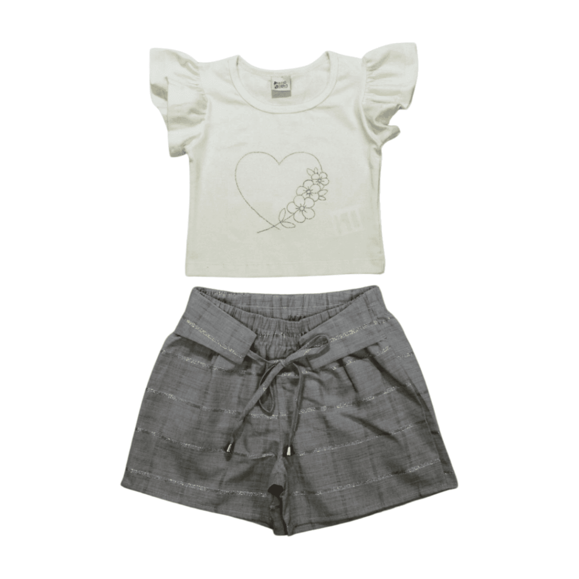 Conjunto Feminino Blusa e Shorts Sarja Xadrez 14244 – Ding Dang