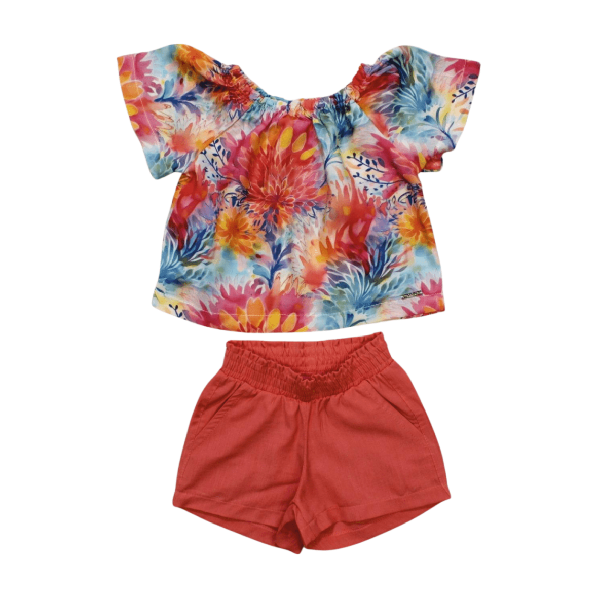 Conjunto Feminino Blusa Estampada e Shorts 385646 – Vrasasalon