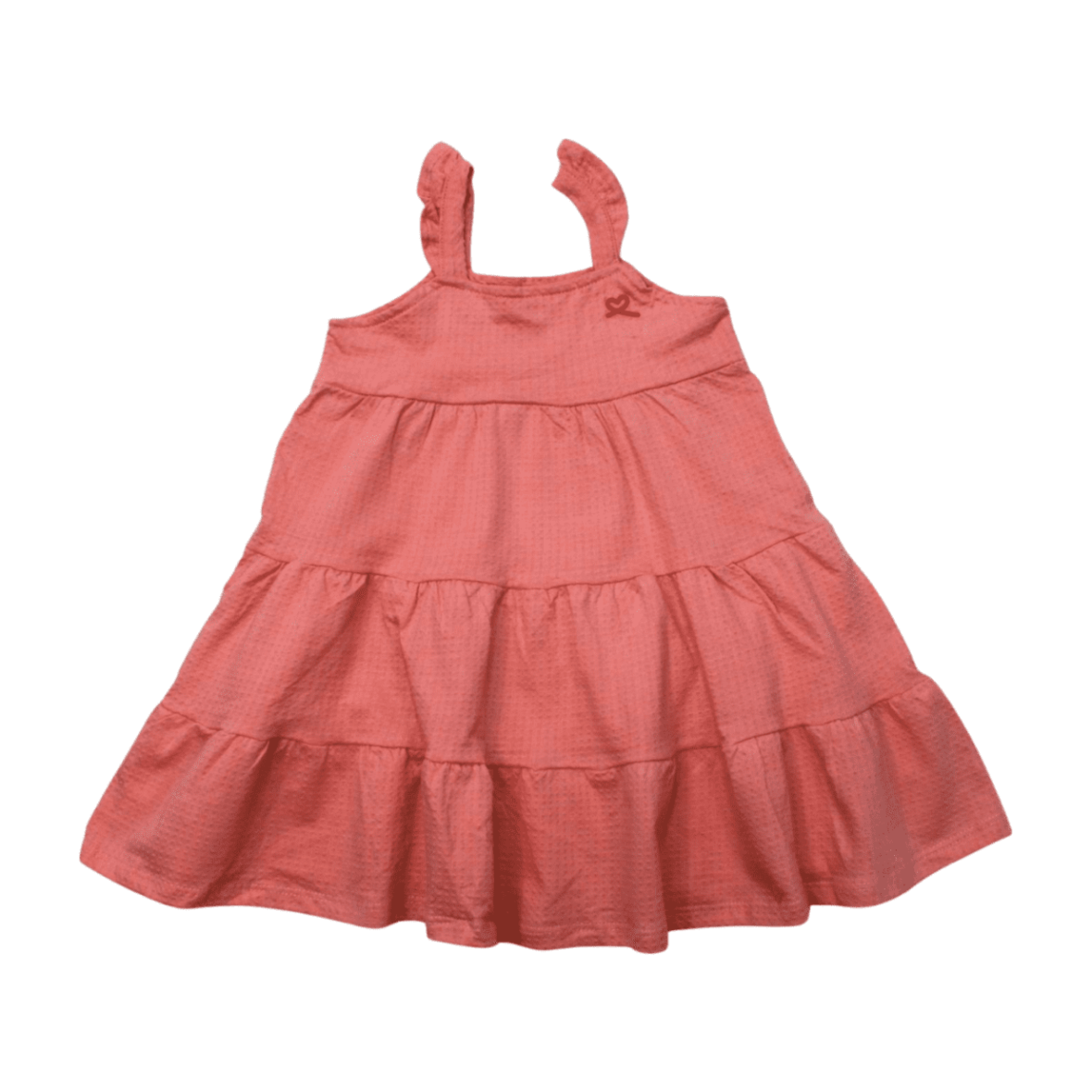 Vestido Alça Liso com Babados 46018 – Kely Kety