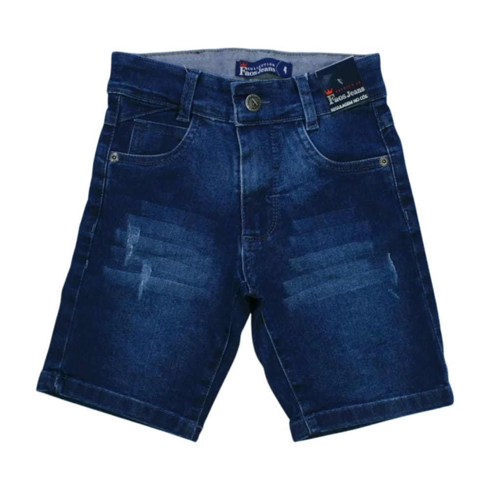 Bermuda Jeans Masculina com Regulagem no Cós 745 – Faos
