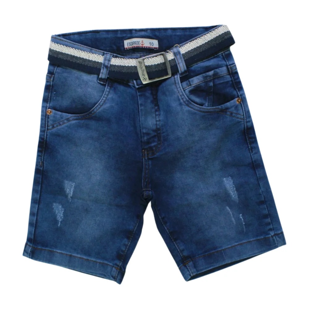 Bermuda Jeans Masculina com Regulagem no Cós 8633 – Escapade