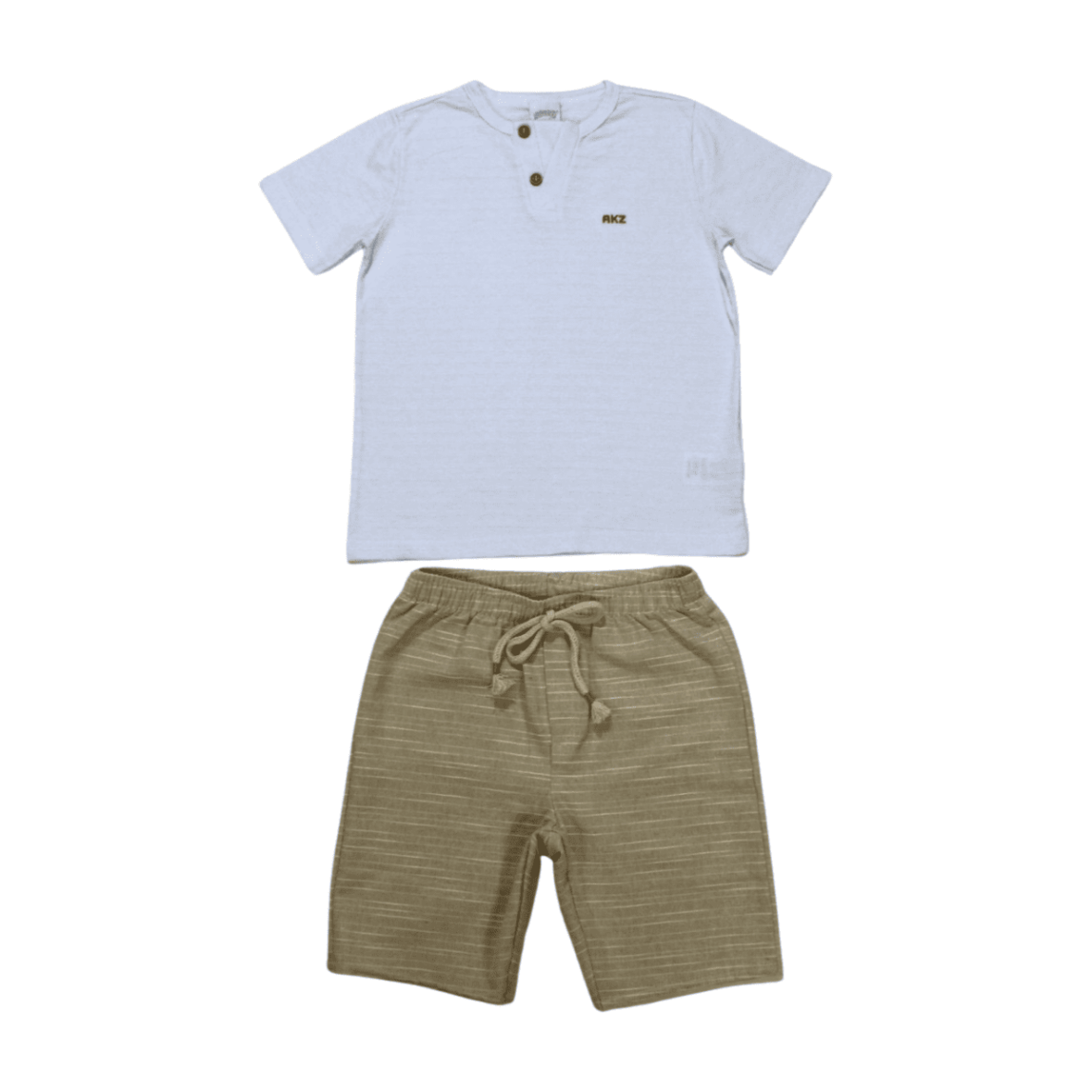 Conjunto Masculino Camiseta e Bermuda Tecido Flamê 44884 – Alakazoo