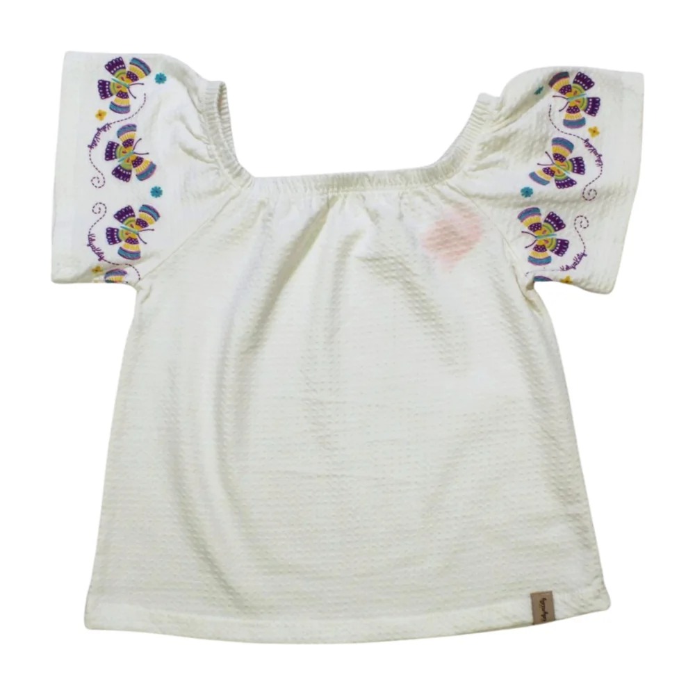 Blusa com Estampa Borboletas nas Mangas 50981 – Kely kety