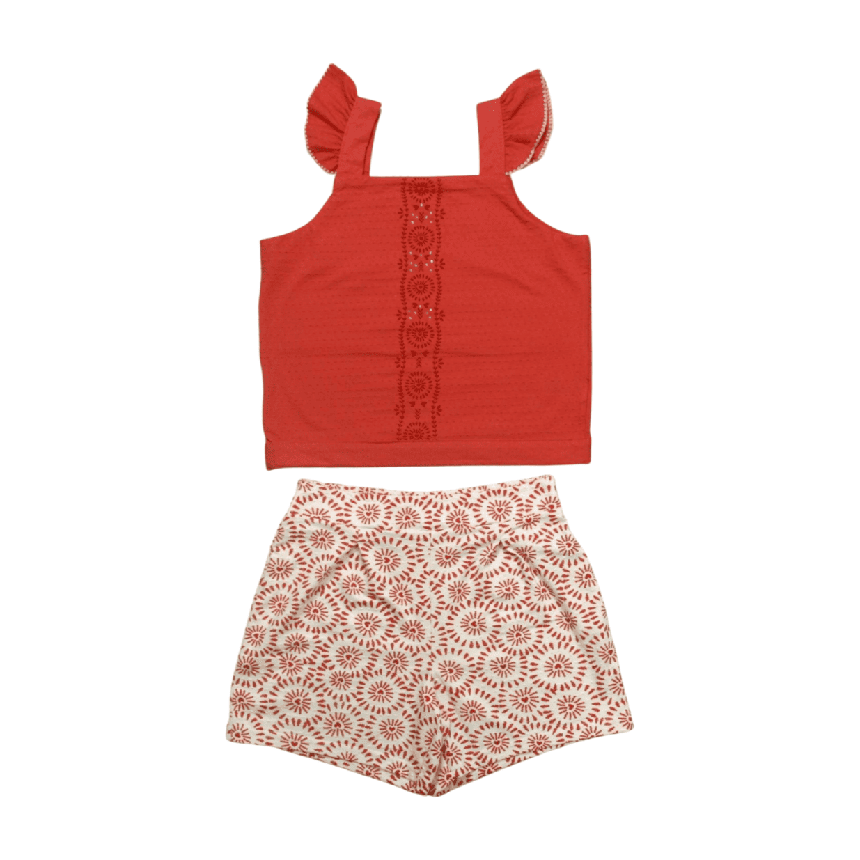 Conjunto Feminino Blusa e Shorts Estampado 46815 - Alakazoo