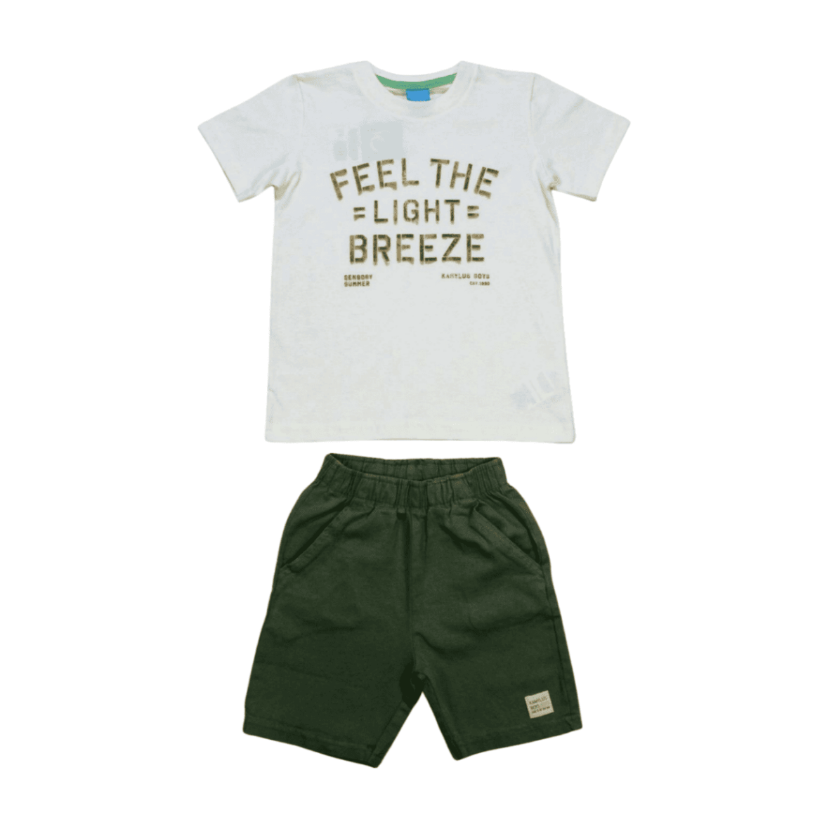 Conjunto Masculino Camiseta Estampa Breeze e Bermuda Sarja 47013 – Kamylus