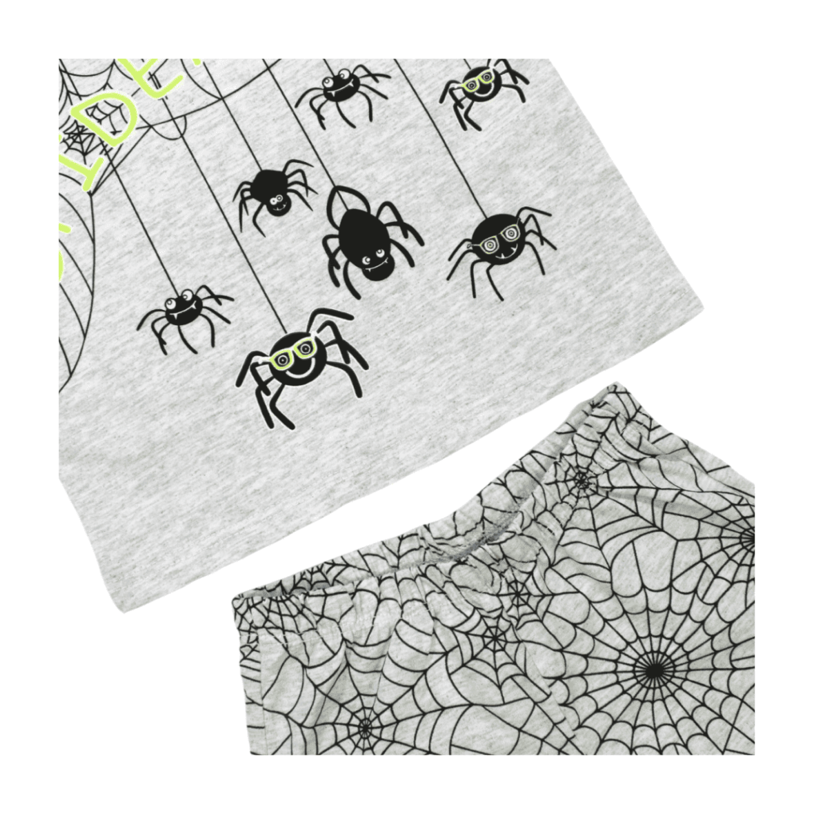 Pijama Curto Masculino Estampa Spider Brilha no Escuro 22295 – Rollu
