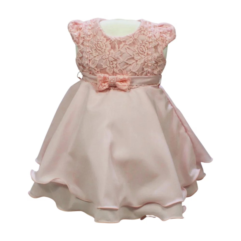 Vestido com Renda e Laço Pérolas 4531 – Pupila