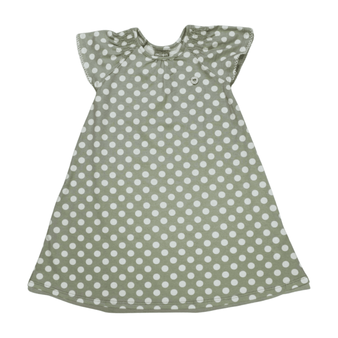 Vestido Manga Curta Estampa Bolas 2000515 – Milon