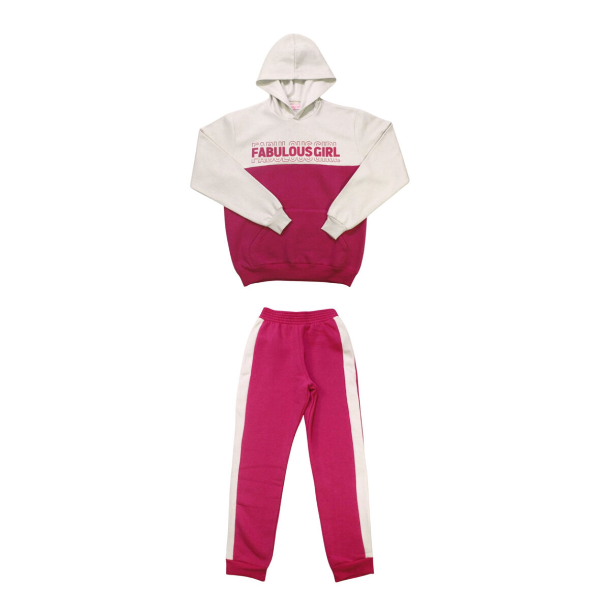 Conjunto em Moletom Feminino Capuz Fabulous 15270  – Dway