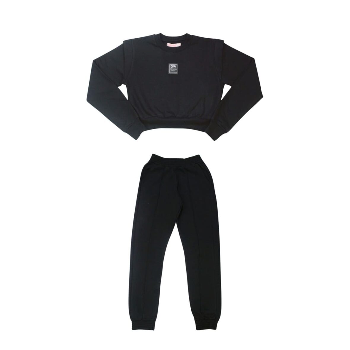 Conjunto em Moletom Feminino Monocromático 15277  – Dway