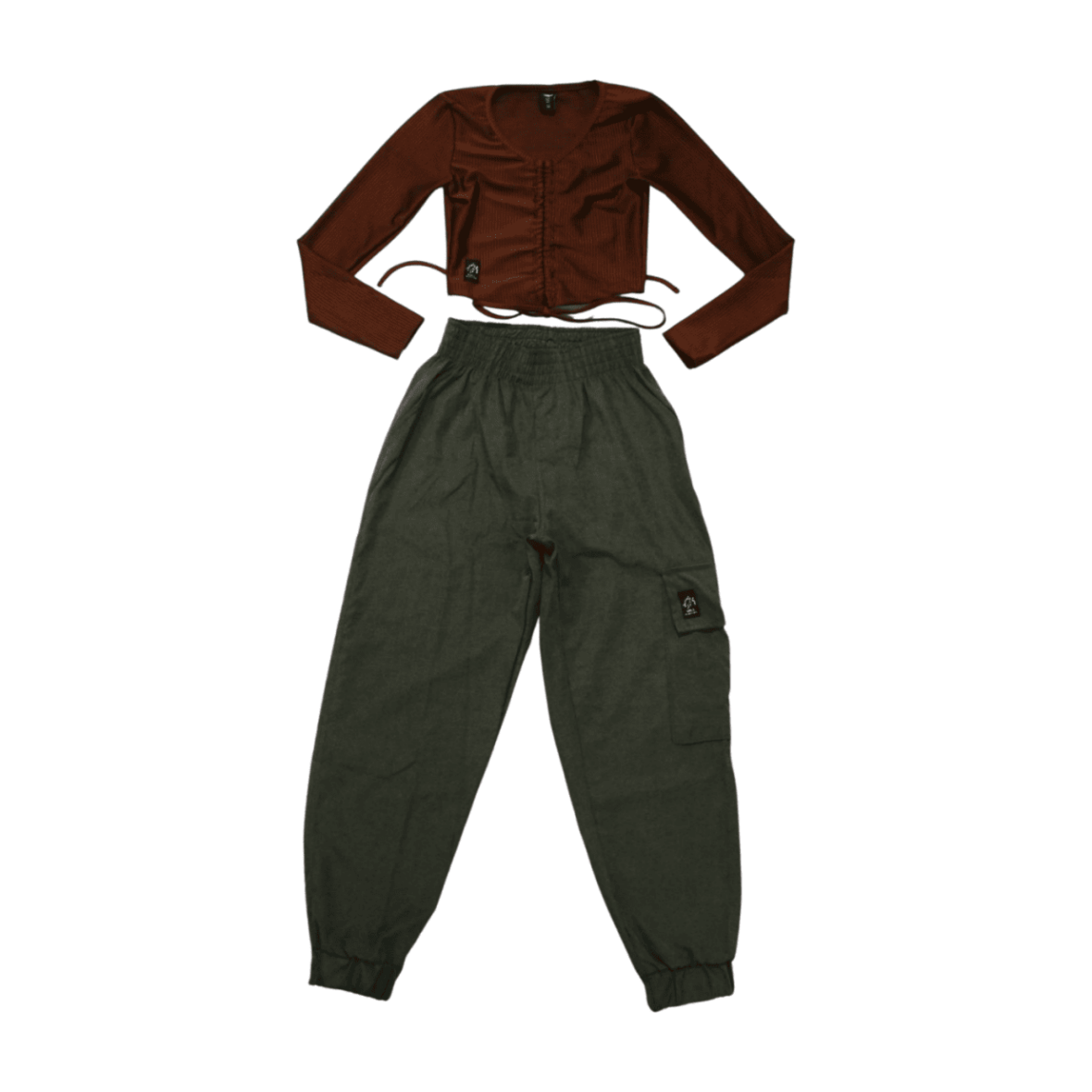 Conjunto Longo Blusa com Cordão e Calça – 2478 – itgirl