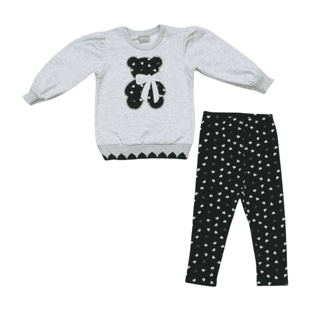 Conjunto Longo Feminino Blusão e Legging Estampada 2000764 - Milon