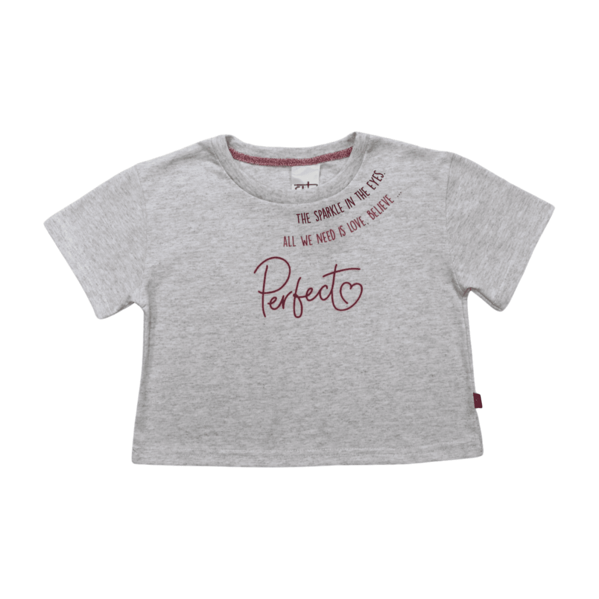 Blusa Cropped Manga Curta Estampa Perfect 07871 - Soletex