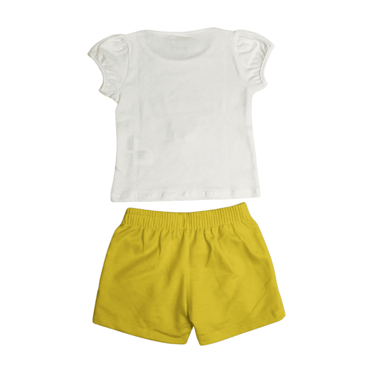 Conjunto Feminino Blusa Estampa Corações e Shorts Saia Moletinho 11414 - Kaiani