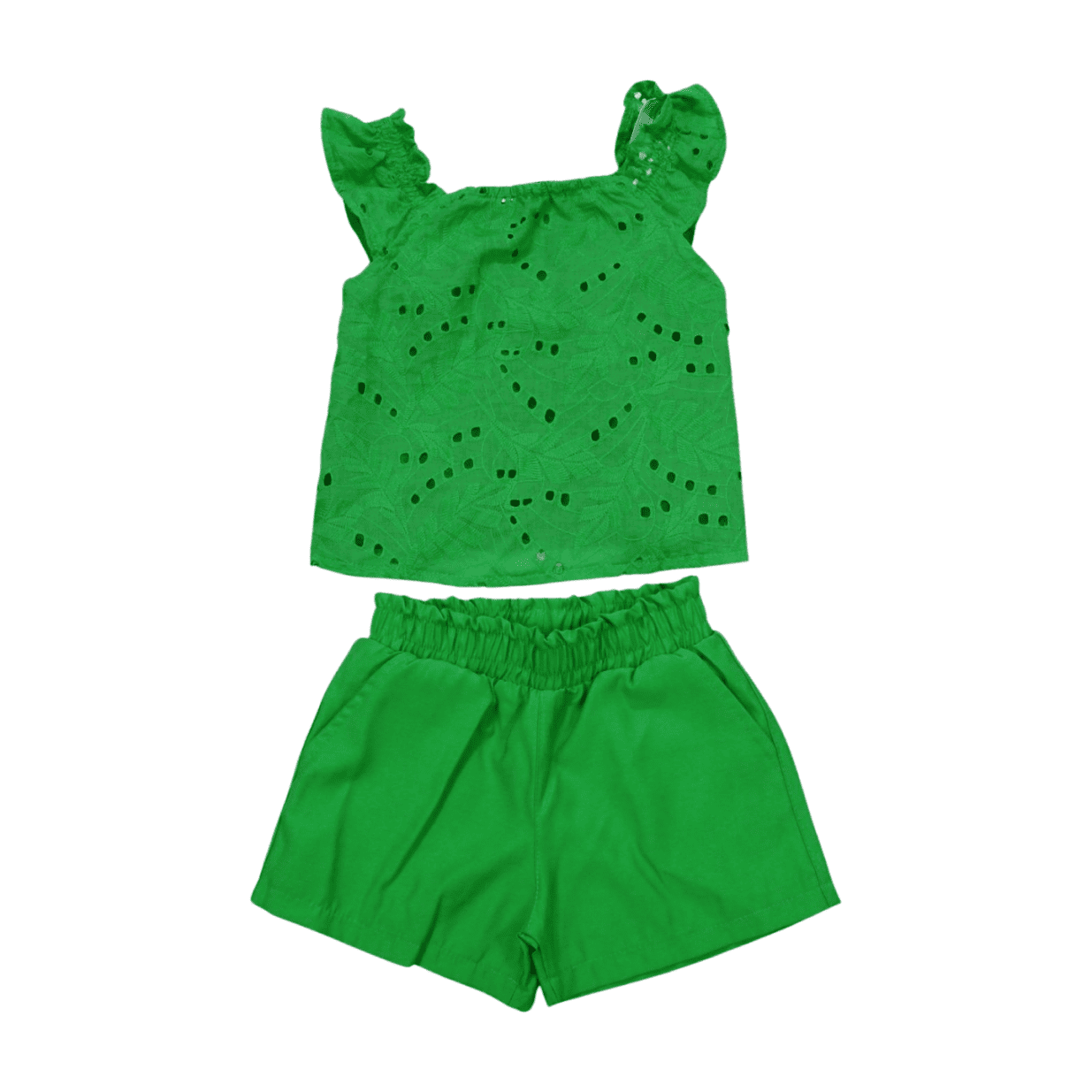 Conjunto Feminino Blusa Lase e Shorts Tecido 385708 - Vrasalon