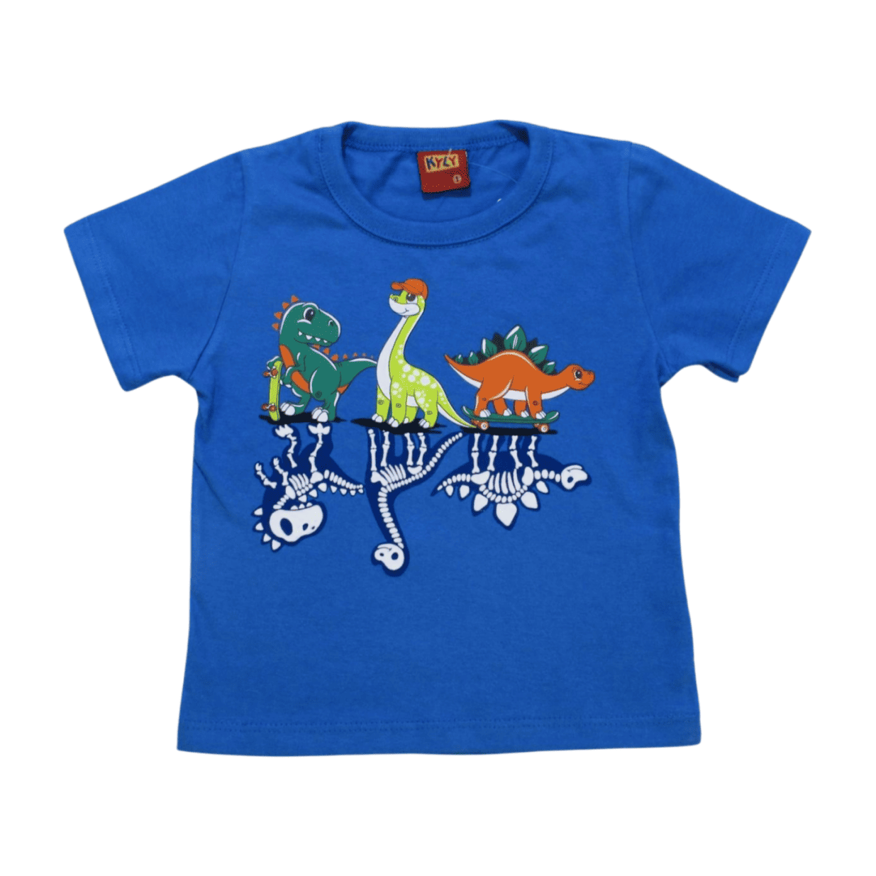 Camiseta Manga Curta Estampada Dinossauros 1000575 - Kyly