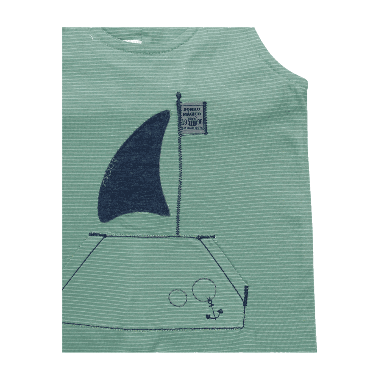 Macacão Banho de Sol Masculino Listrado 101047 - Sonho Mágico