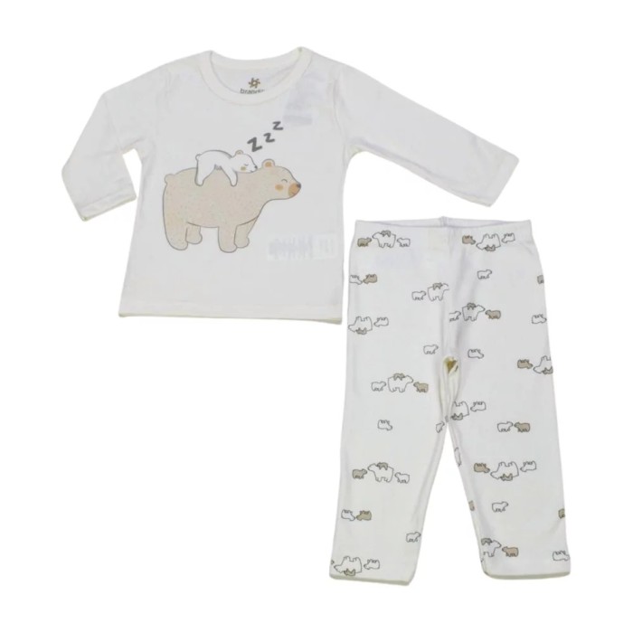 Pijama Longo Feminino Urso 54818 – Brandili