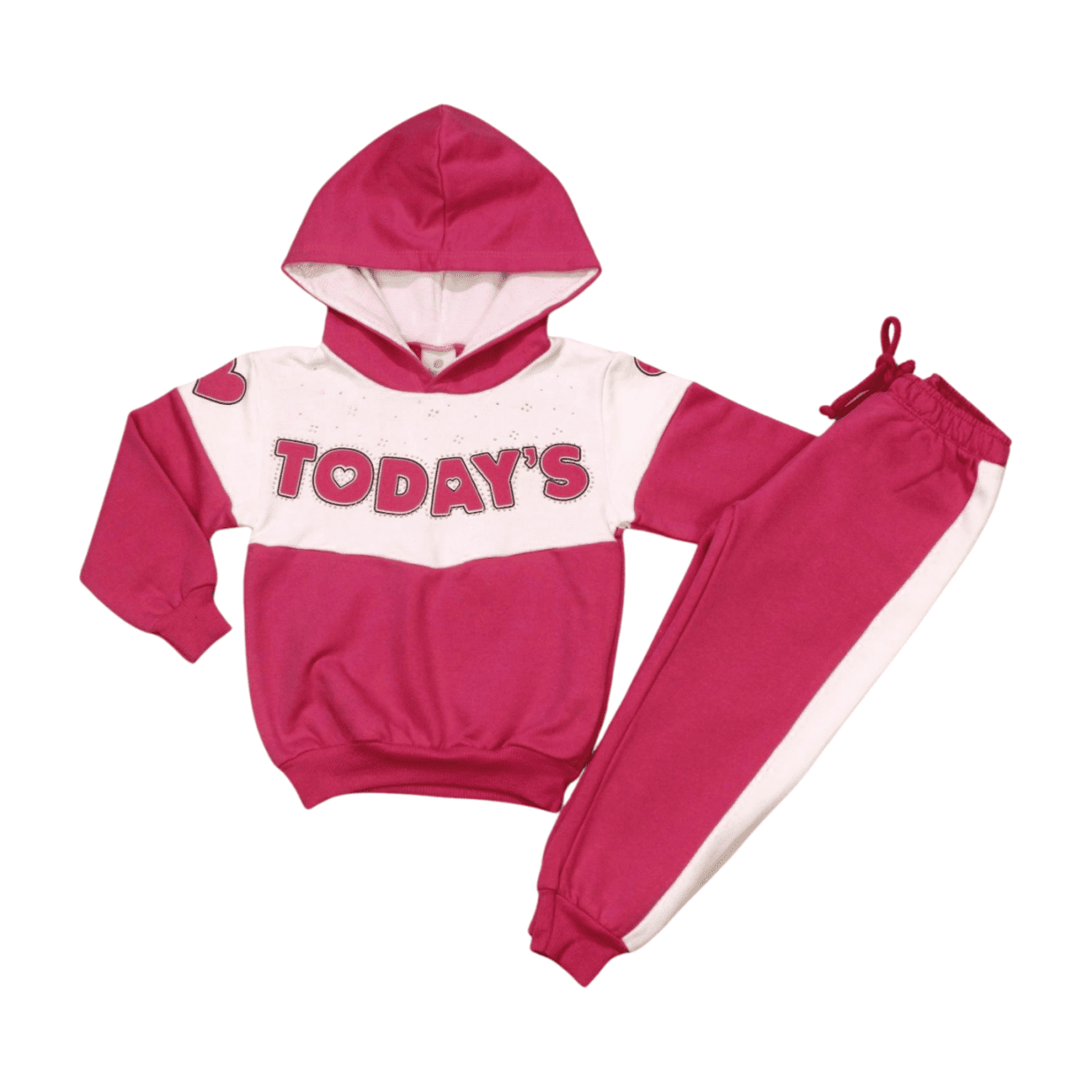 Conjunto em Moletom Feminino Capuz Todays 12019 - Abrange