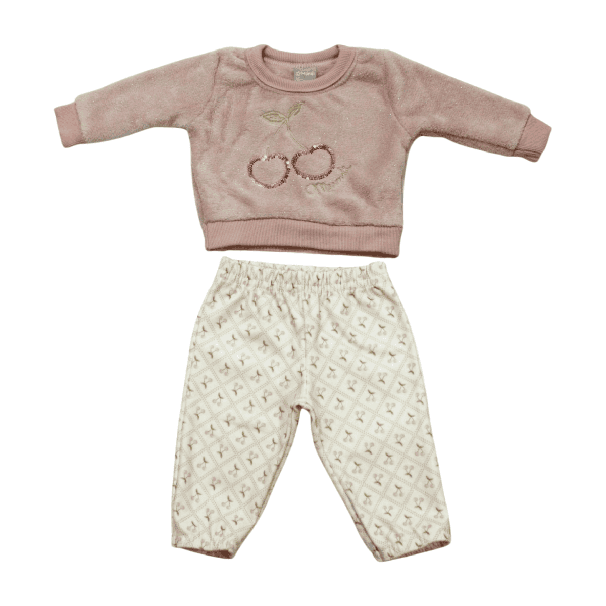 Agasalho Feminino Blusão em Pelúcia e Calça 55780 - Brandili Mundi