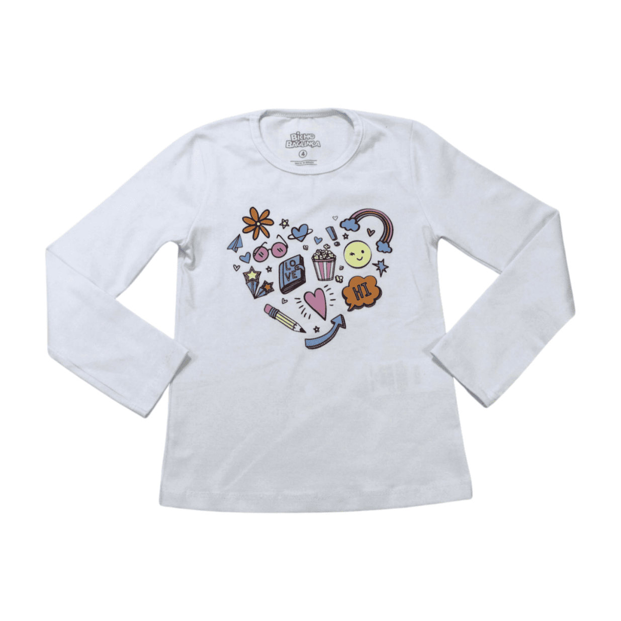 Blusa Manga Longa Acessórios 3353 - Bicho Bagunça