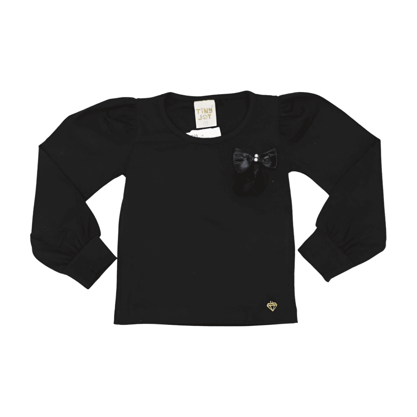 Blusa Manga Longa Laço com Pompom 10529 - Tiny Joy
