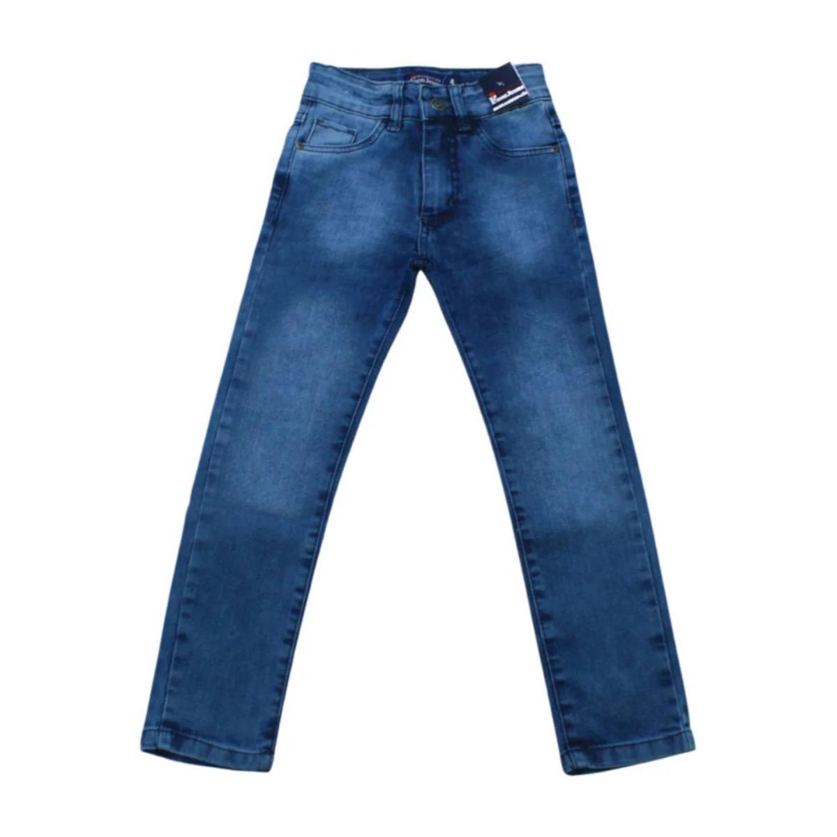 Calça Jeans Masculina com Regulagem no Cós 816 - Faos