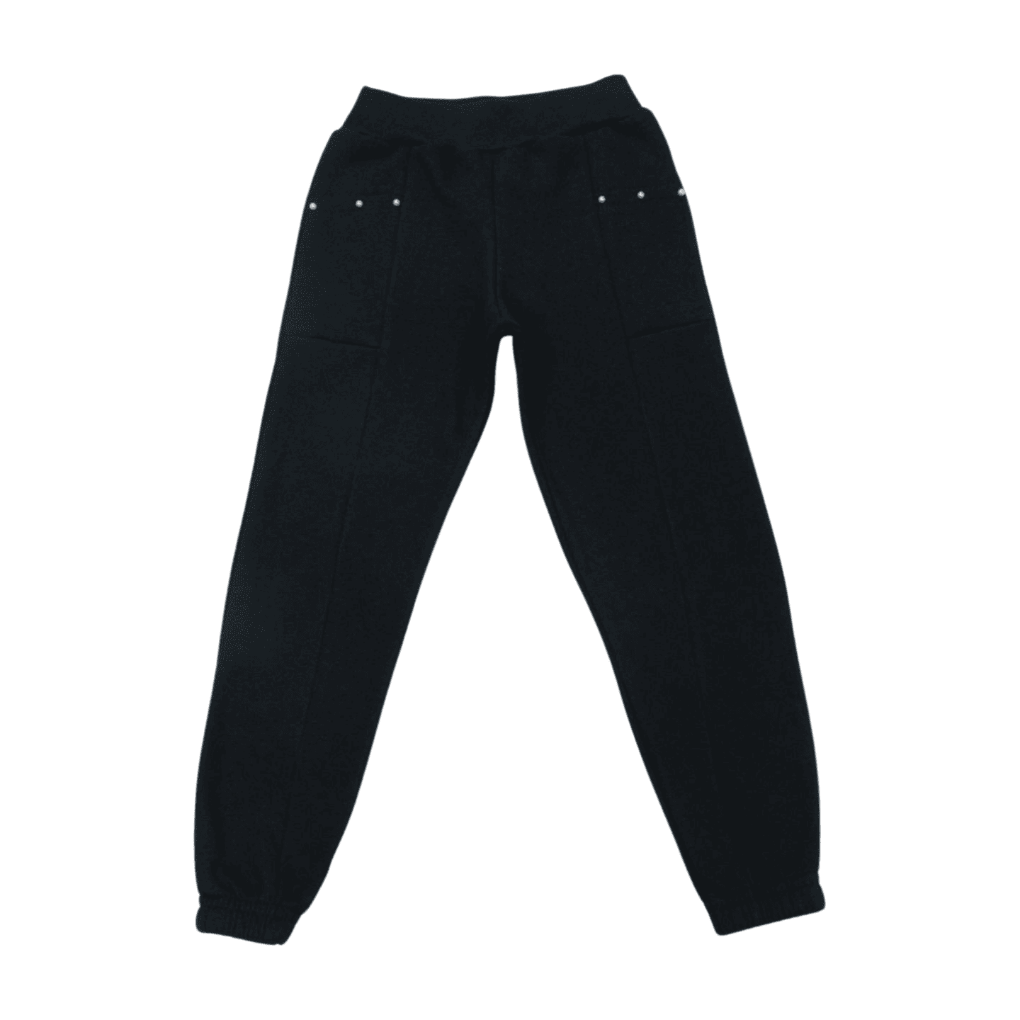 Calça Moletom Feminina com Punho e Pérolas 3357 - Bicho Bagunça