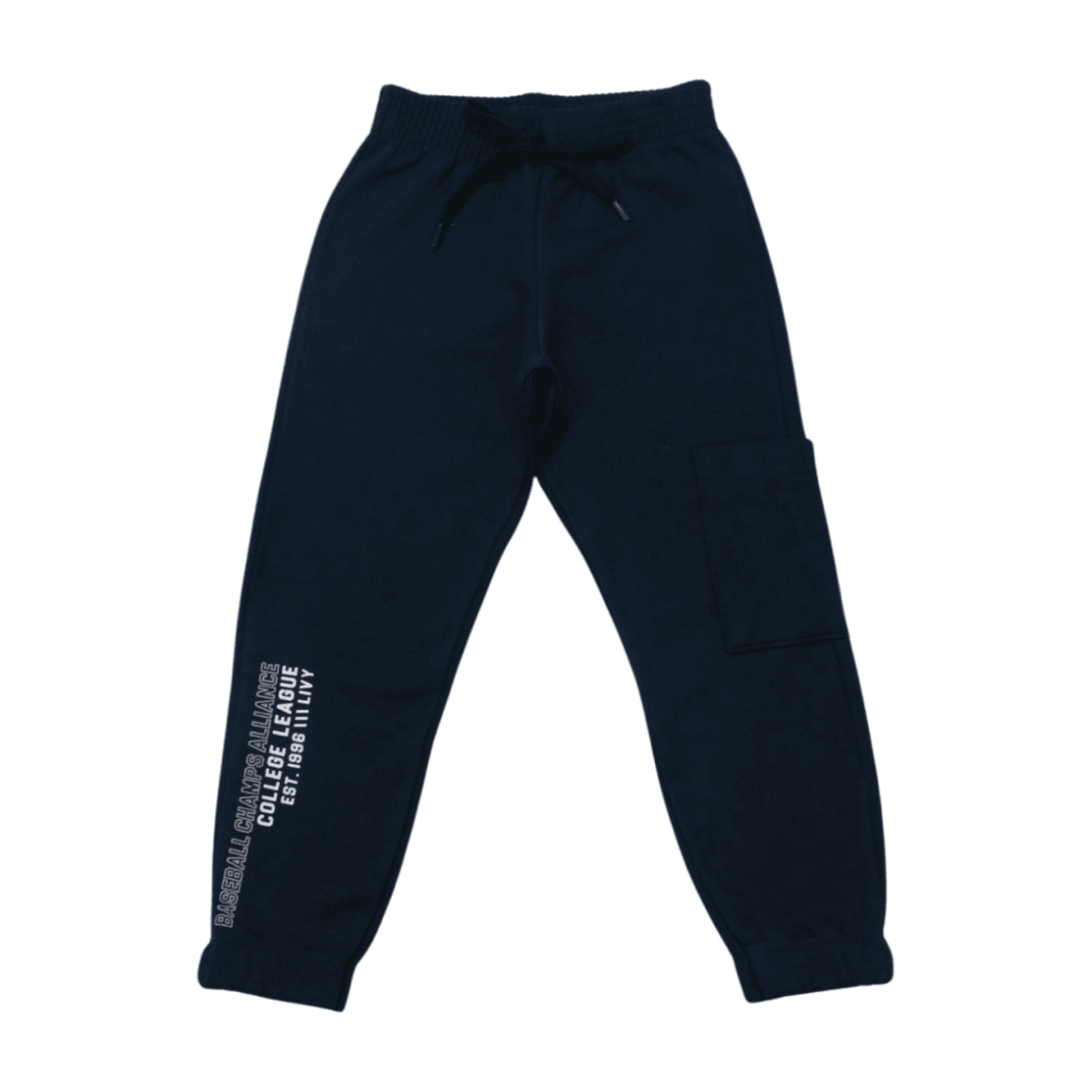 Calça Moletom Masculina College com Bolso Lateral 9098 – Livy