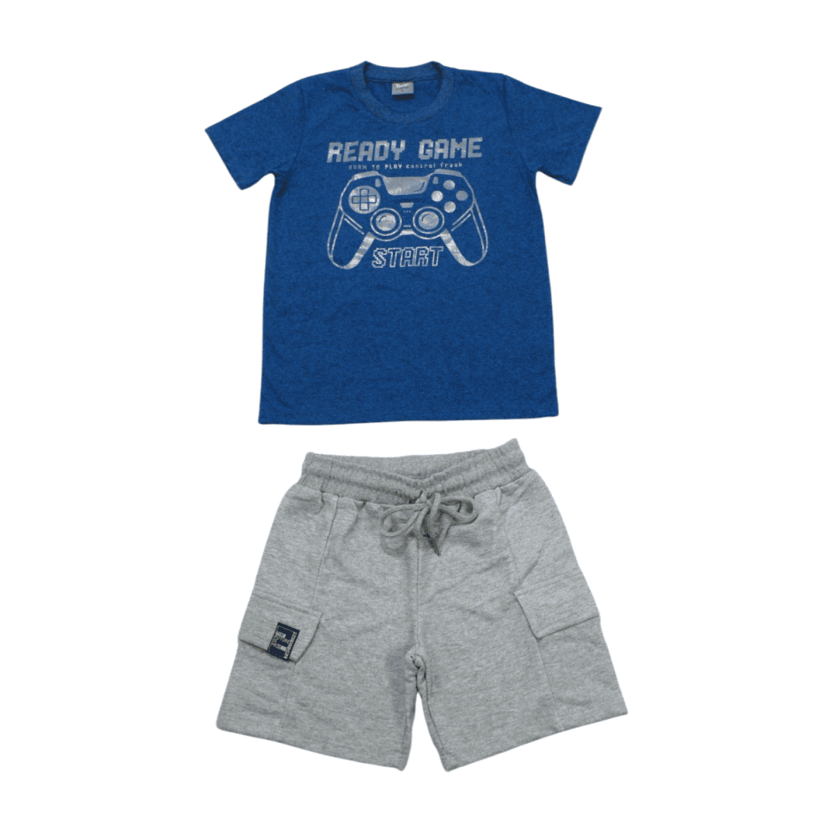 Conjunto Masculino Camiseta Estampa Ready 22415 - Two Colors