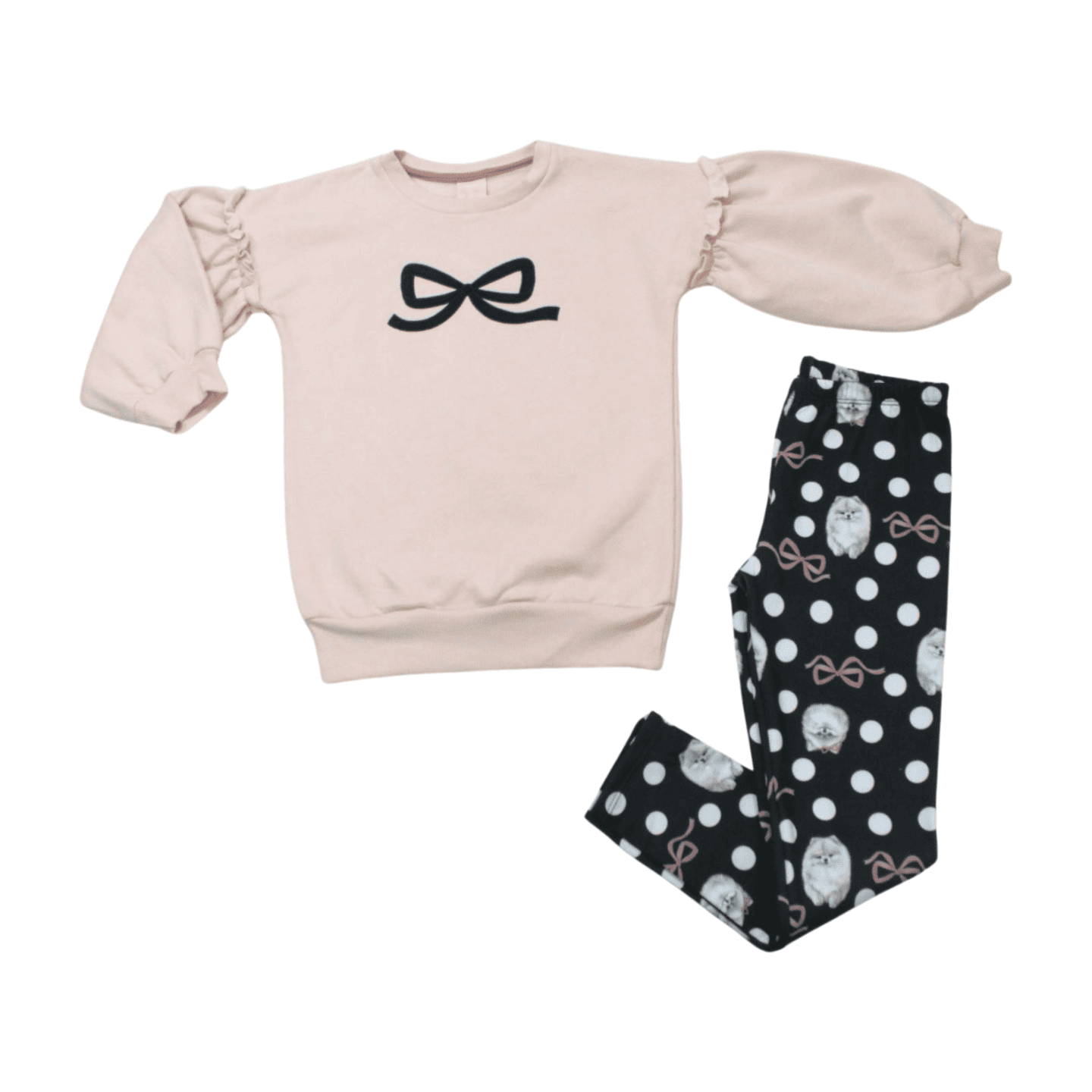 Conjunto Longo Feminino Blusão Laço e Legging 7009 - By Gus