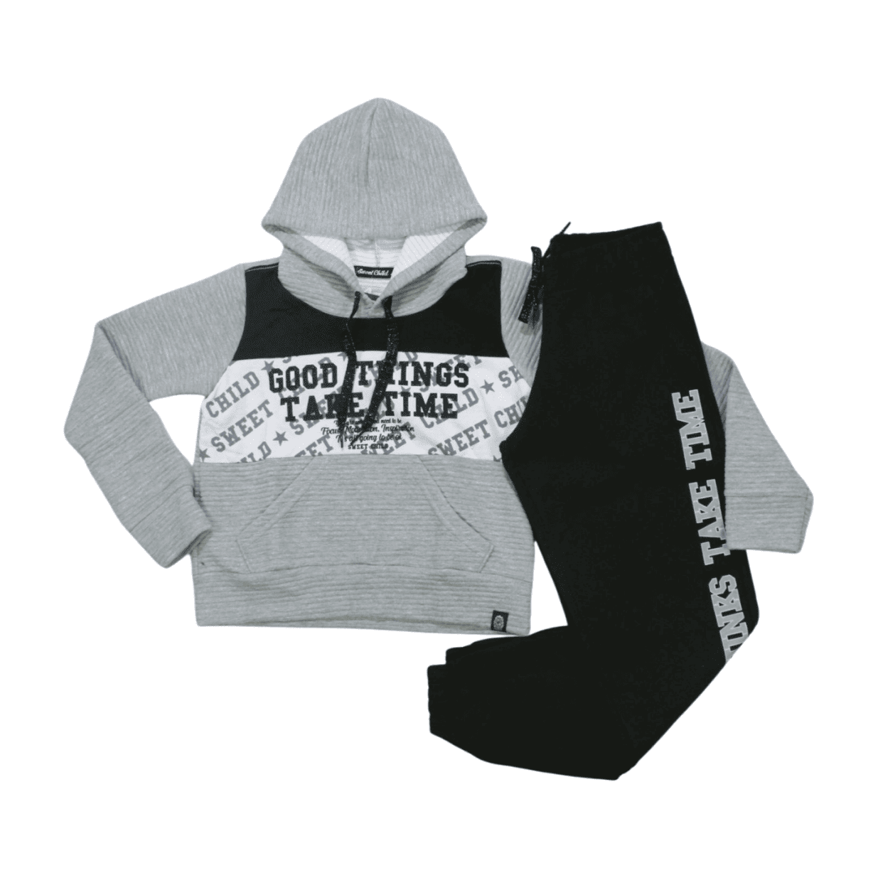 Conjunto Longo Feminino Estampado Good Things com Capuz 23567 - Marô