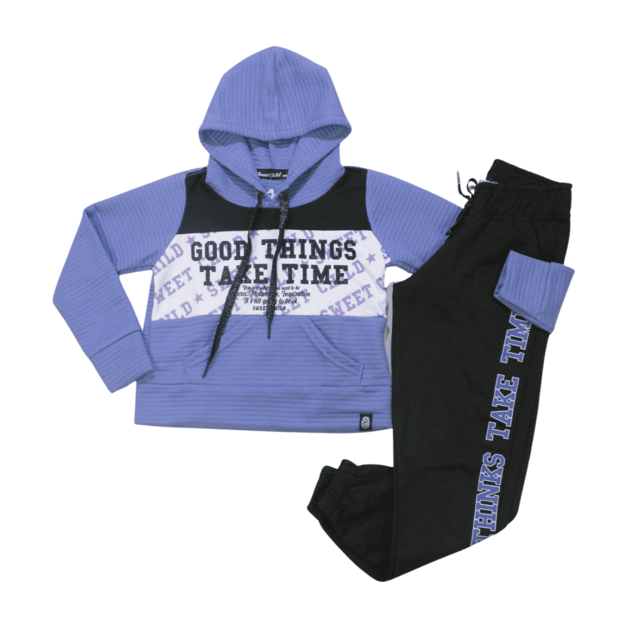 Conjunto Longo Feminino Estampado Good Things com Capuz 23568 - Marô