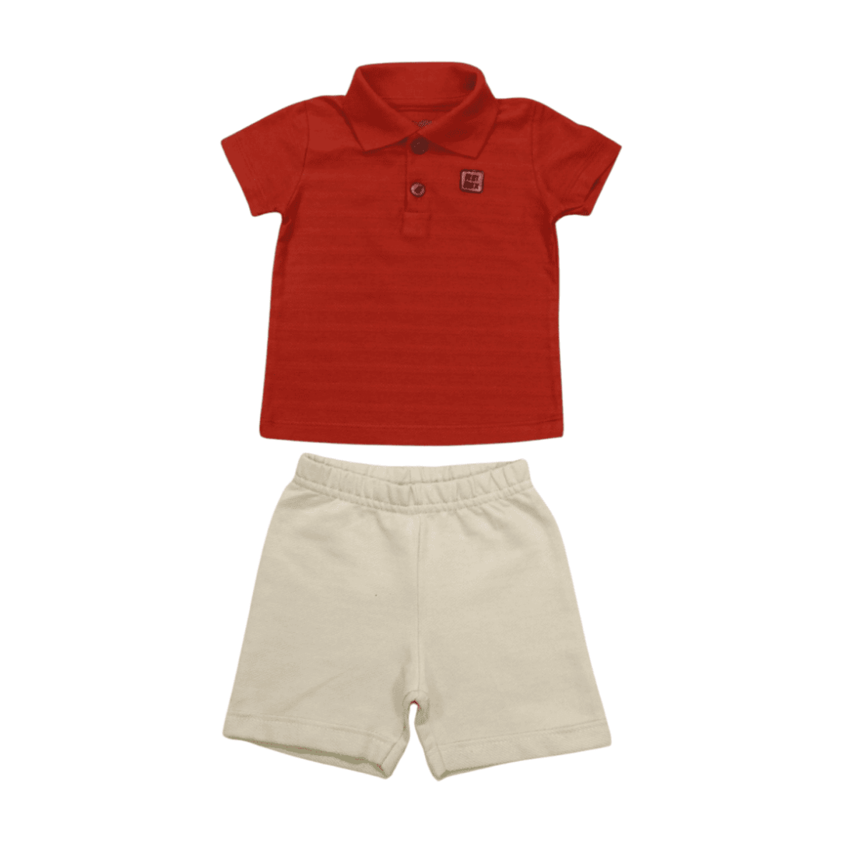 Conjunto Masculino Polo Listrada e Bermuda Moletinho 45497 – Rei Rex