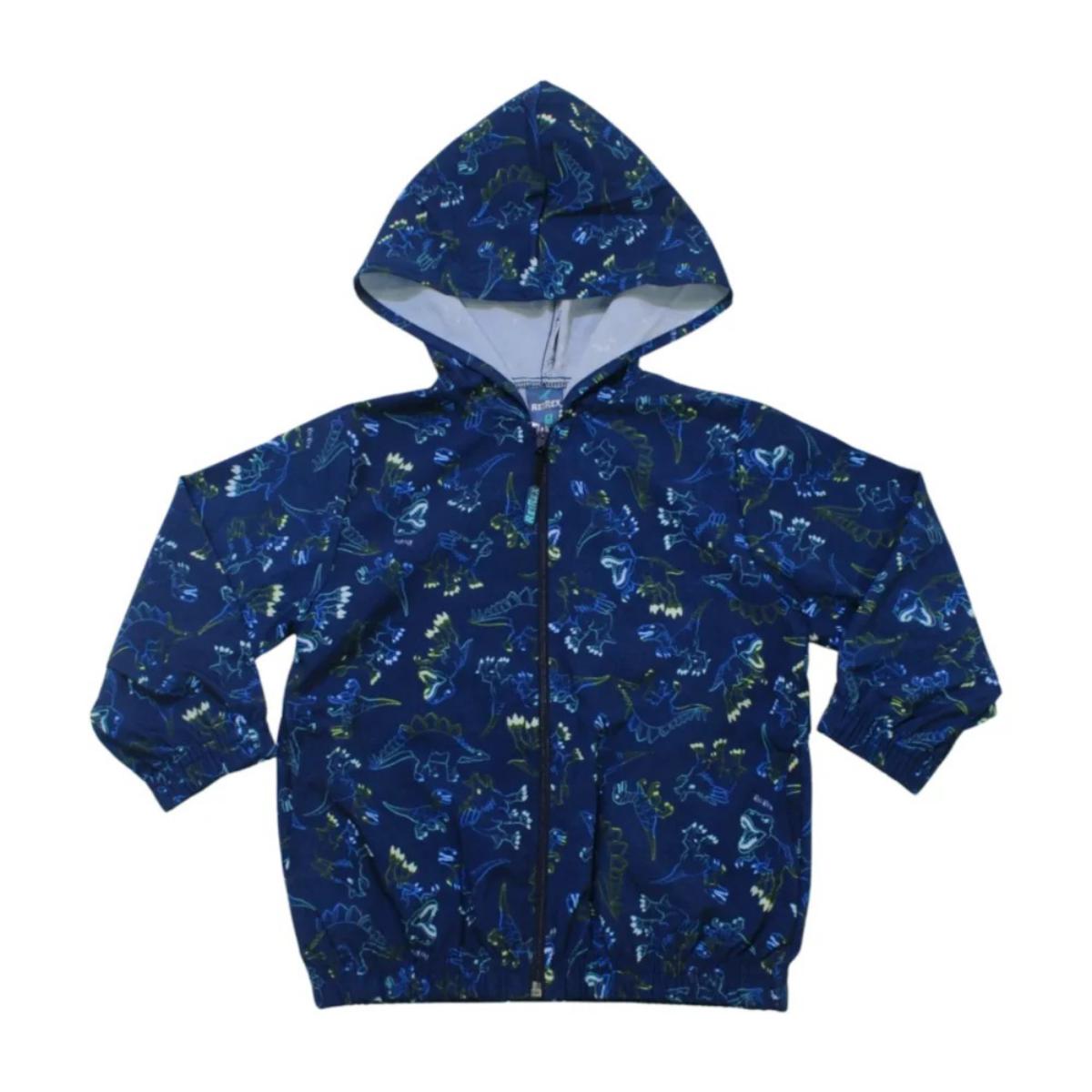 Jaqueta Corta Vento Masculina Estampa Dino 45744 - Rei Rex