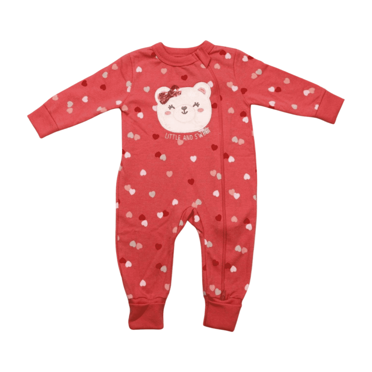 Macacão Moletom com Ziper Feminino Ursa 55751 - Brandili