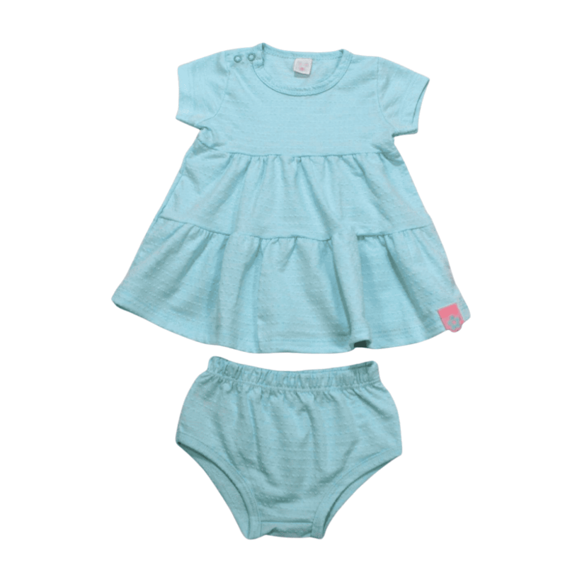 Vestido Manga Curta Liso com Calcinha 8041 – By Gus